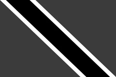 Greyscale vector flag of Trinidad and Tobago Stock Illustration