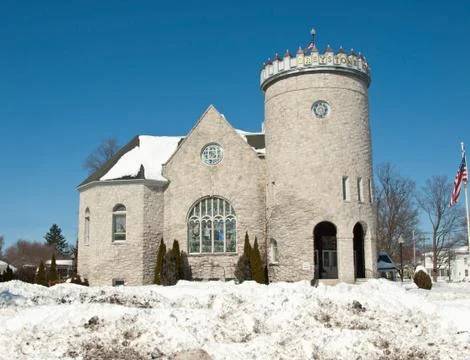 Greystone castle Stock Photos