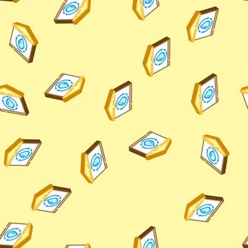 Greywater system water saving isometric icon seamless pattern Stock Illustration