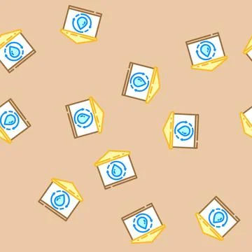Greywater system water saving vector seamless pattern Stock Illustration