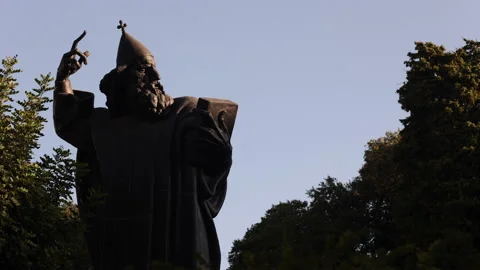 Grgur Ninski, Gregory of Nin, Bishop of Nin Statue Split,Croatia Stock Footage 237761698