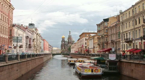 Griboedov Canal Stock Footage 54177343