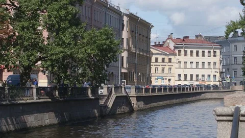 The Griboedov canal in the summer Vídeo Stock 78674587