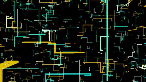 Grid 3052: A futuristic 3D grid formation. Stock Footage 241367639