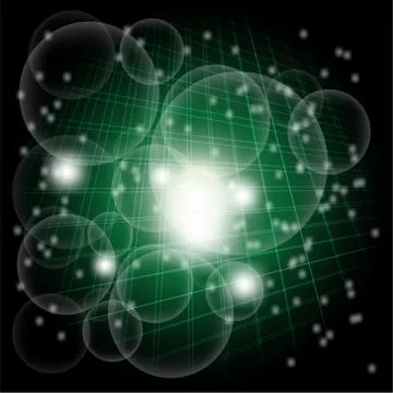 Grid Abstract dark green circle dotted burst background Stock Illustration