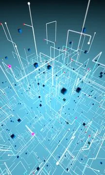 Grid and net particles structure background. イラスト素材