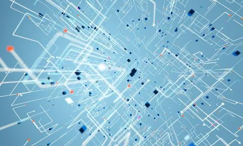 Grid and net particles structure background. イラスト素材