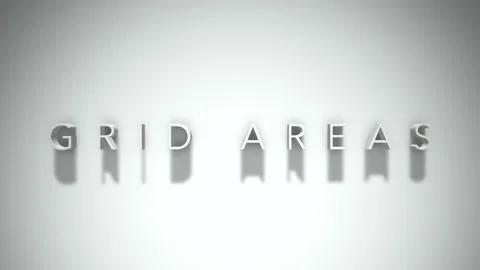 Grid areas 3D title animation with shadows on a white background Stock Footage 297018394