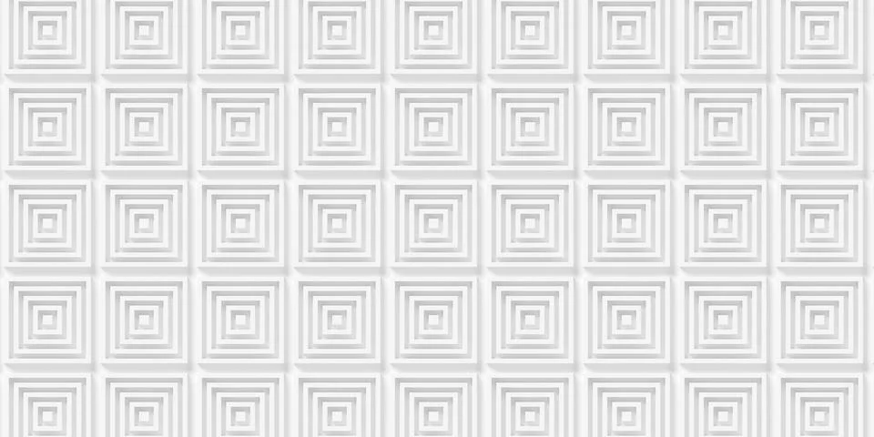 Grid array of offset multiple nested white rectangular frames background wall イラスト素材