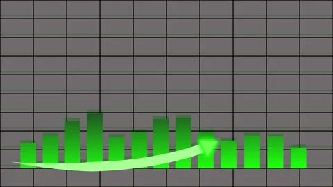 Grid backdrop featuring bars with green ... | Stock Video | Pond5