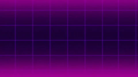 Grid background animation, purple cyberpunk background Stock Footage 297145294