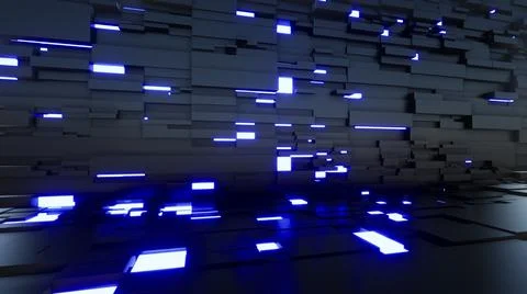 Grid Background Futuristic Electronic Stock Illustration