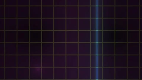 Grid Background with Glowing Neon Line Shifting Between Vertical and Horizo.. Stock Footage 343724922