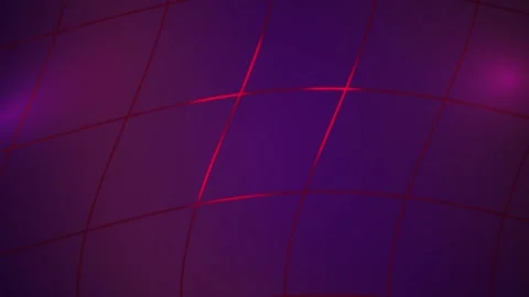 Grid Background with Purple and Red Glowing Lines for Abstract Technology C.. Stock Footage 343725155