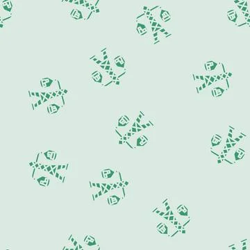 Grid balancing energy glyph vector seamless pattern Illustrazione stock