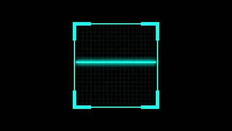A grid-based square with highlighted border and internal lattice structure .. Stock Footage 337367015