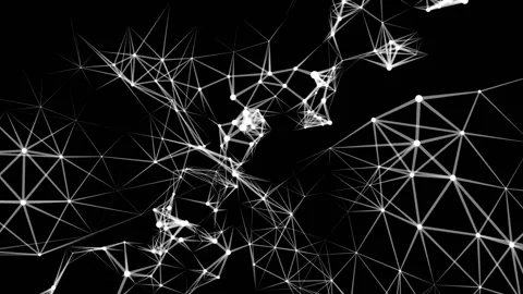 Grid on a black background.3D animation showing multi core processing and data Stock Footage 103115392