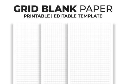 Grid Blank Paper Kdp Interior Stock-Illustration