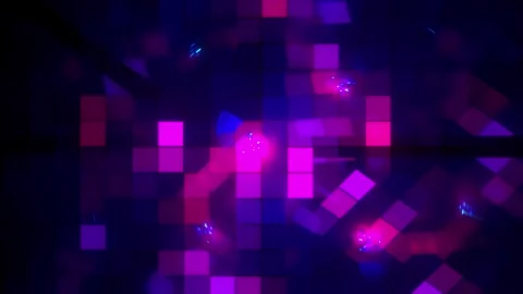 Grid blue purple light layered depth tiled symmetry Stock Footage 326684265