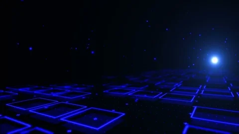 Grid Box Digital Technology Stock-Footage 123292278