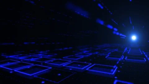 Grid Box Digital Technology Stock Illustration
