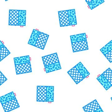Grid building material vector seamless pattern Stock Illustration