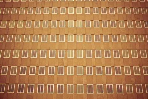 Grid of Building Windows Stock Photos