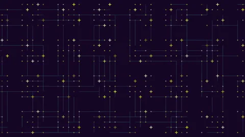 Grid of circle and dot pattern in shades of orange 動画素材 315084849