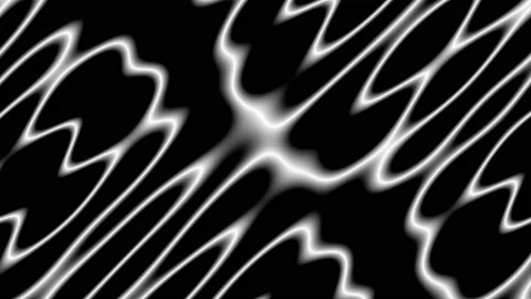 Grid of Circles Projected With Warp Twist Stock Footage 143894992