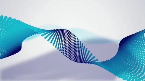 A grid of circular dots flows in a seamless loop Stock Footage 342519084