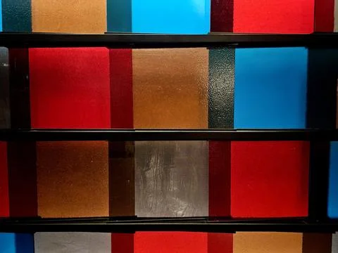 Grid of Colored Panels 写真素材