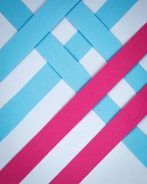 Grid with colored strips of paper Stock Photos