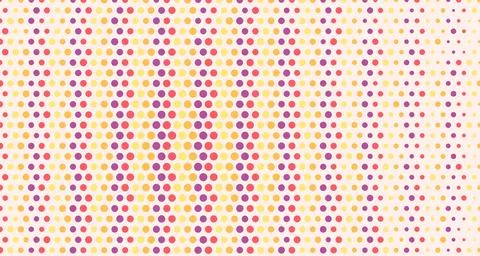 Grid of colorful dots on white background Stock Illustration
