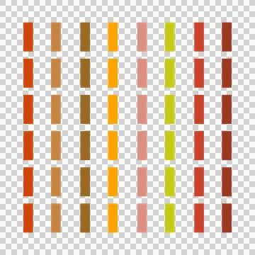 Grid of colorful rectangular blocks with varying warm and cool shades Stock Illustration