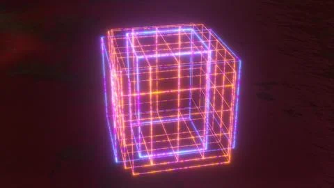 Grid cube technology Stock Illustration
