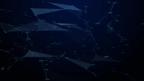 Grid Data Driven Technology Futuristic, Big Data Visualization Stock Footage 339151992