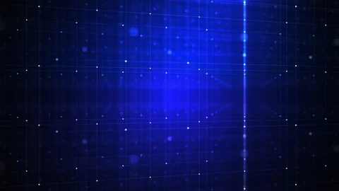 Grid of digital data nodes Stock Footage 277627589