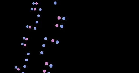 Grid of dots. Abstract neon matrix background with colored dots on black surface Stock Footage 125980628