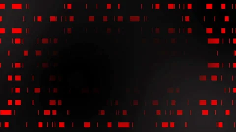 Grid of dots. Abstract neon matrix background with colored dots on black surface Stock Footage 156891191