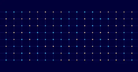 Grid of dots animation. Dots Growing in gid Stock Footage 152221916