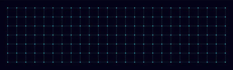 Grid with dots background. Measure blank white template Stock Illustration