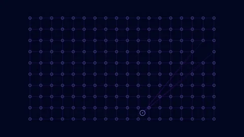 Grid of dots creates repeating pattern Stock Footage 255975284