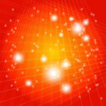 Grid dotted light Vector Illustration orange Background Stock Illustration