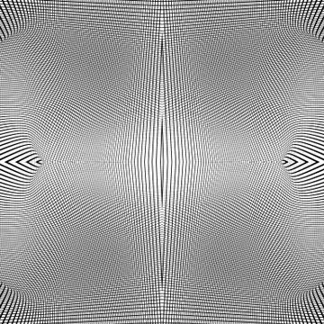 Grid of dynamic lines. Seamlessly repeatable mesh pattern. Distorted, warped  Illustrazione stock