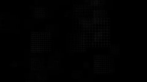 Grid Flickers Flying in Space Video stock 109407050