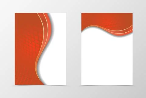 Grid flyer template design Stock Illustration