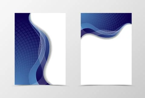 Grid flyer template design Stock Illustration