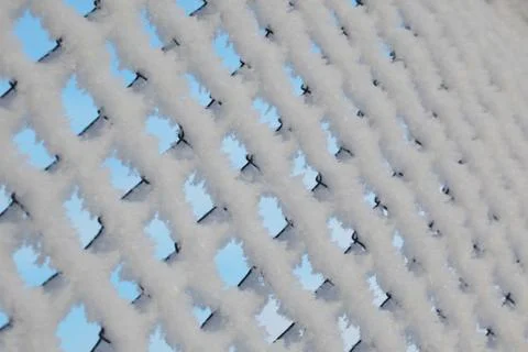 The grid in the frost Stock Photos