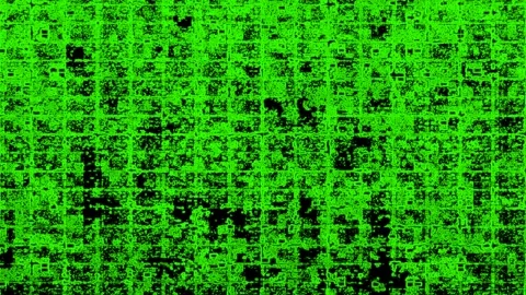 Grid Glitch Progression - Visual Corruption Sequence Pattern Tile Stock Footage 302116996