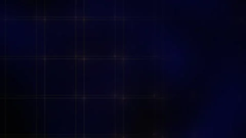 Grid with Glowing Golden Lines and Moving Blue Light on a Dark Technology B.. Stock Footage 343727452